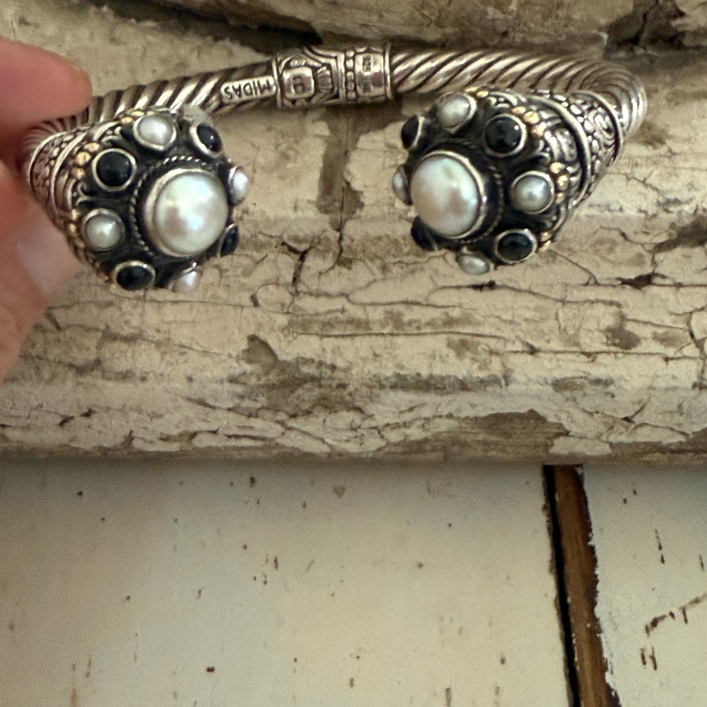 925  14kt Pearl Bracelet